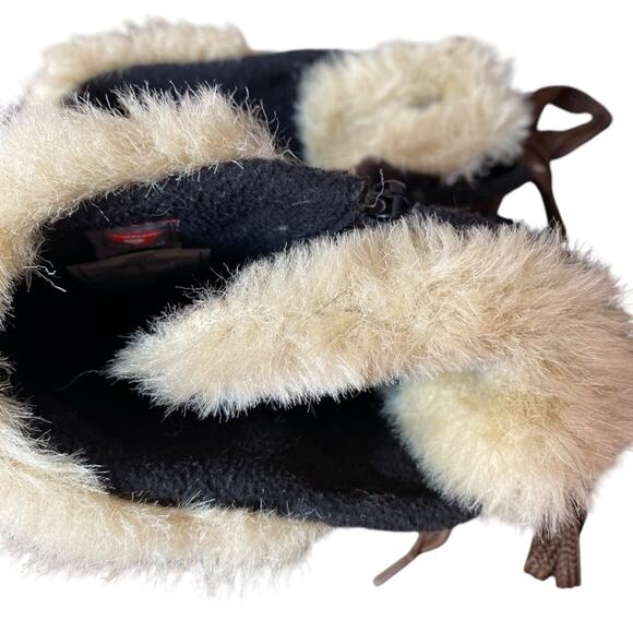 Merrell Prevoz Waterproof Brown Leather Fur Lace Zip Boots size 8.5 - Picture 12 of 15